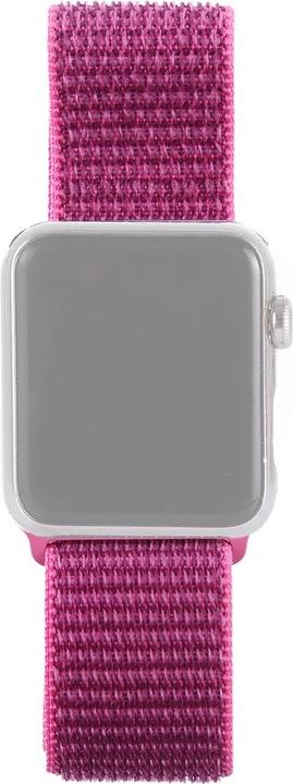 Actual product image Cover-Discount Apple Watch 42 / 44mm - Nylon strap with velcro purple (42 mm, 44 mm, Nylon)