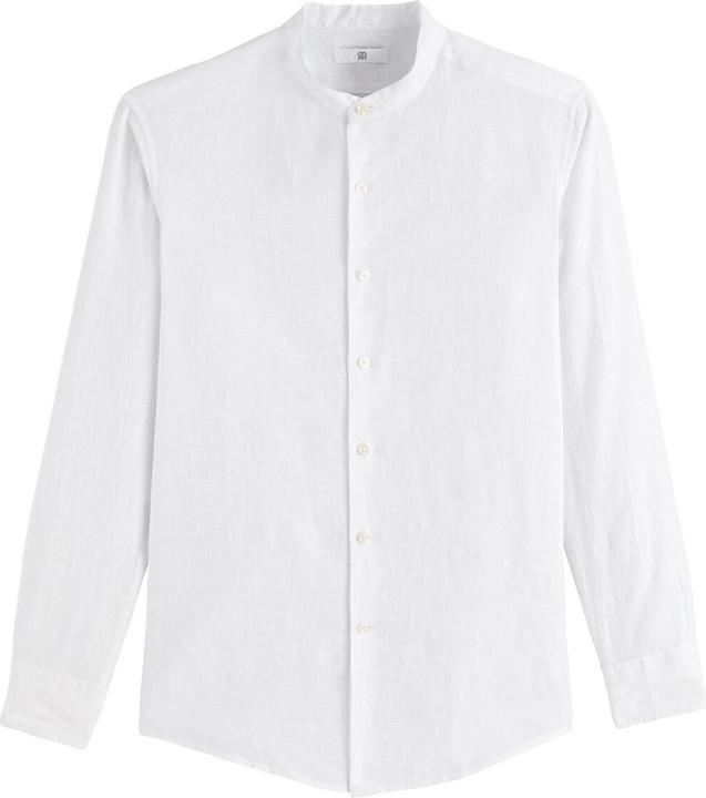 La Redoute Collections Gerades Leinenhemd Signature mit Stehkragen