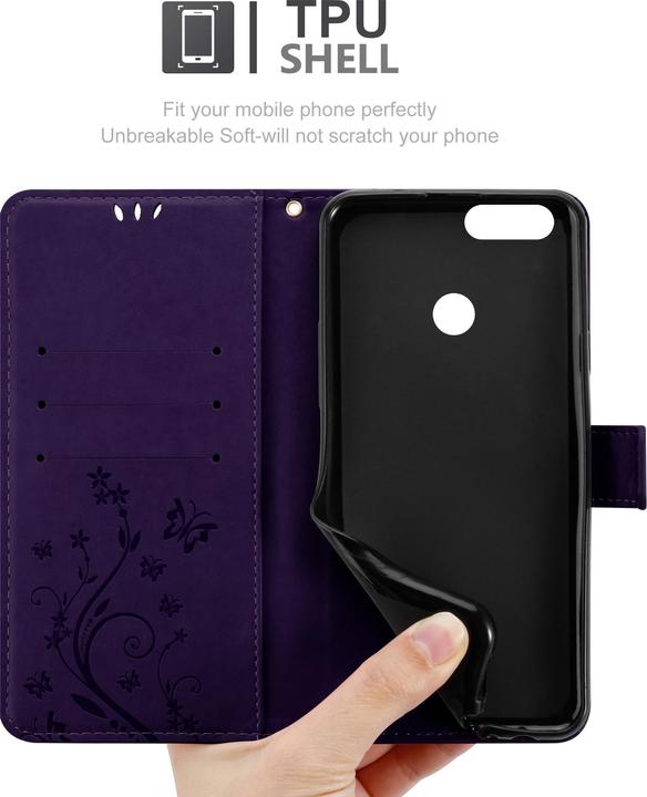 Produktbild Cadorabo Flower Book Cover (Honor 7X)