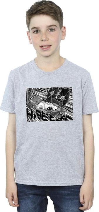 Actual product image Star Wars Boys Anime Plane T-Shirt (140, 146)