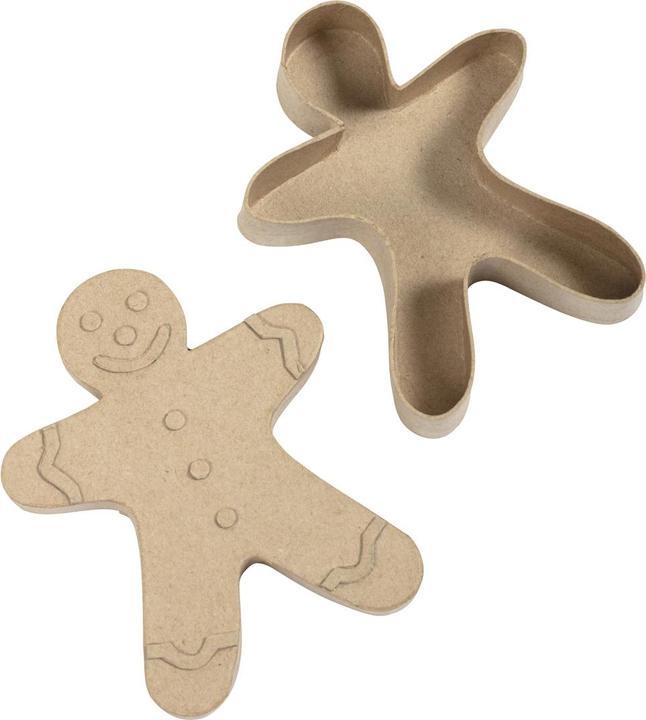 Image du produit Décopatch Boîte bonhomme pain d'épices 12x3x15cm - Kraft