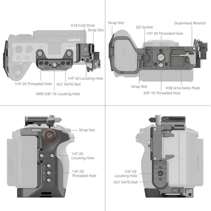 Actual product image SmallRig HawkLock Quick Release Cage Kit (Cage)