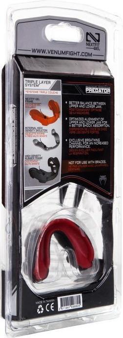 Actual product image Venum Predator Mouthguard-Black/Red (One size)