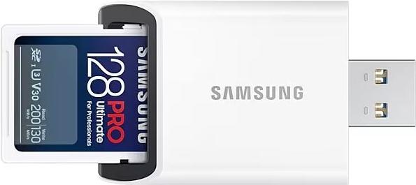 Immagine prodotto Samsung PRO Ultimate con lettore di schede USB (128 GB, SDXC, U3, UHS-I)