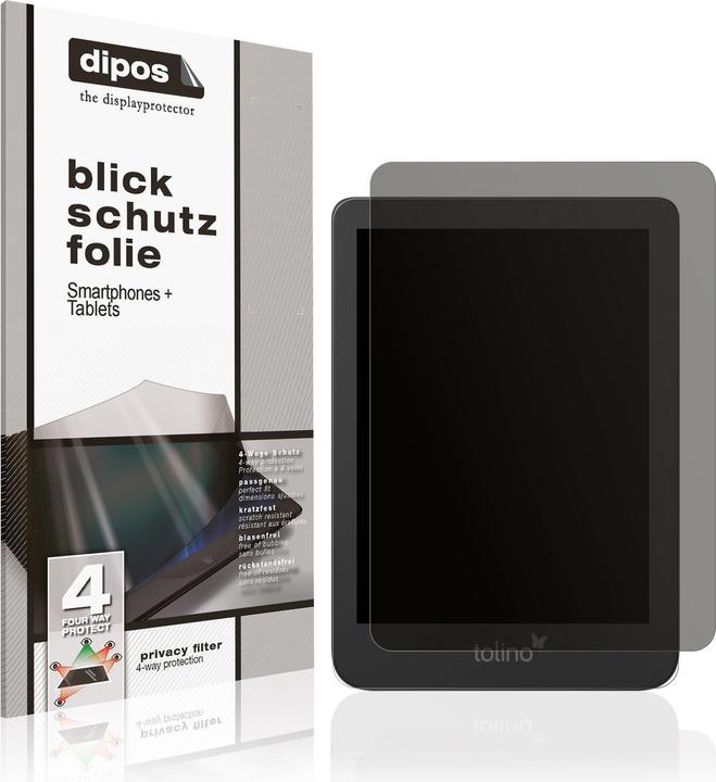 Produktbild Dipos Privacy Blickschutzfolie 4-Way (1 Stück, Tolino Shine 4)