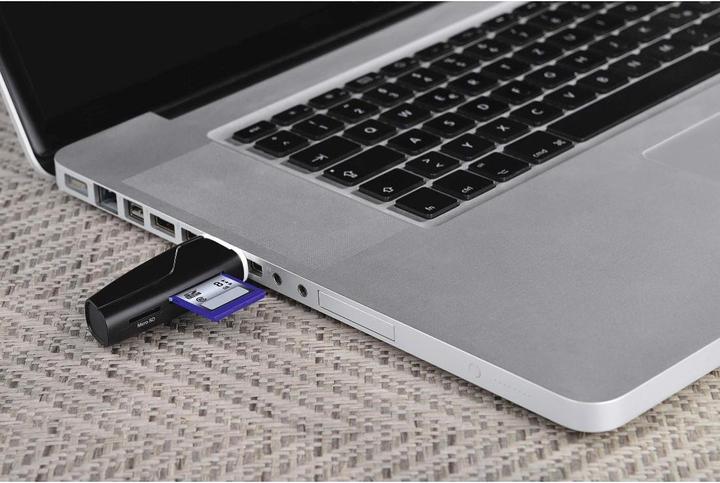 Actual product image Hama USB card reader, USB 2.0, SD/microSD, 24 pieces in display (USB 2.0)