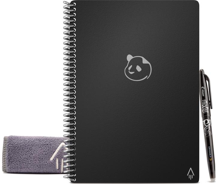 Rocketbook Planificateur Panda (15.2 x 22.6 cm, À rayures, Couverture rigide)