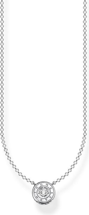 Produktbild Thomas Sabo Halskette Kreis mit Weissem Stein Silber (925er Silber, 40 - 45 cm)