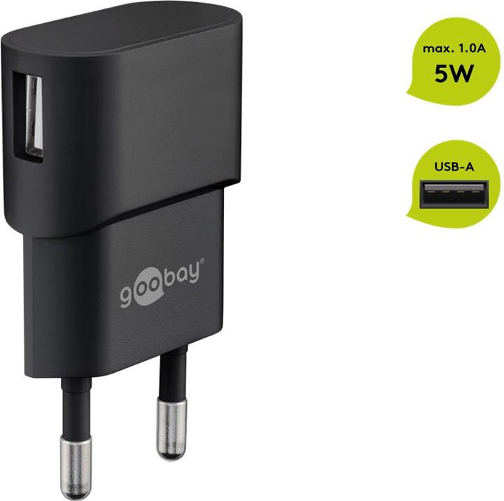 Actual product image Goobay USB A charger (5 W)
