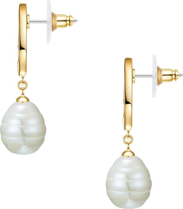 Actual product image Lulu & Jane Brass shell pearl yellow gold - 33338 (Brass)