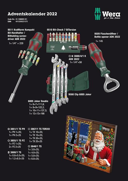 Produktbild Wera Adventskalender 2022