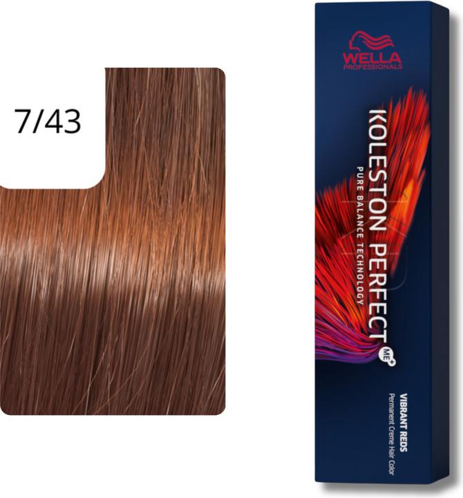 Produktbild Wella Koleston Perfect Me+ (7/43 mittelblond rot-gold)