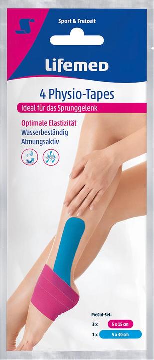 Actual product image Lifemed Physio tapes for the ankle, 4 pieces in 2 sizes, set of 2 (0.30 m)