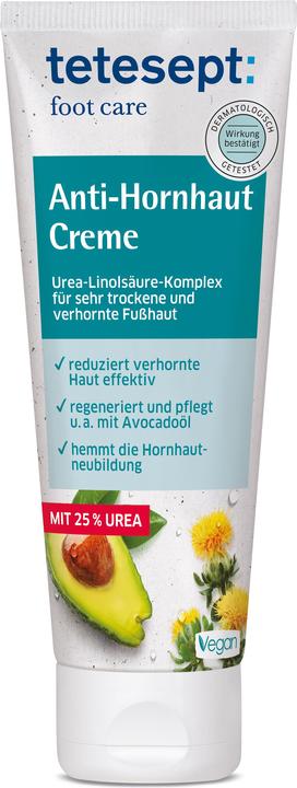 Image du produit Tetesept Crème pour les pieds contre les callosités 75 ml (Crème et gel pour les pieds, 75 ml)