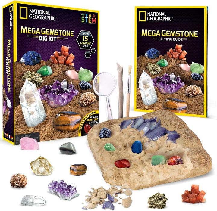 Image du produit National Geographic : Mega Edelstein Ausgrabungsset