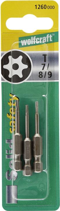 Immagine prodotto wolfcraft wolfcraft 1 set di cacciaviti 3 pezzi T w.L. 10,15,20 (TX10, TX15, TX20)