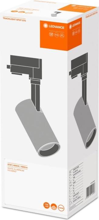Immagine prodotto Ledvance Faretto a binario LED Apparecchio per applicazioni interne Bianco freddo 75,0 mm x 255,0 mm TRACCIA (1900 lm)
