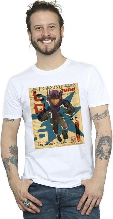 Image du produit Disney - T-shirt BIG HERO BAYMAX HIRO NEWSPAPER - Homme (4XL)