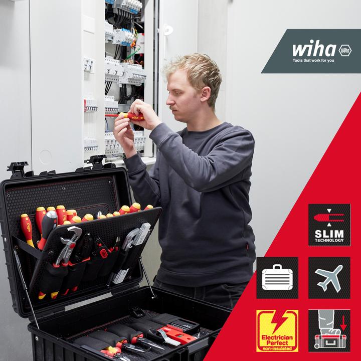 Actual product image Wiha Electrician's tool set Competence XL I mixed 81 pcs. in tool case (81 pieces)