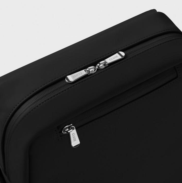 Actual product image Cluse Nuitée Petite Backpack, Black, Silver Colour (6.80 l)