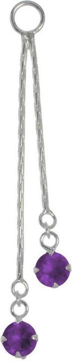 Image du produit Bijouteria Pendentif de piercing ventre (Cristallin, Argent 925)