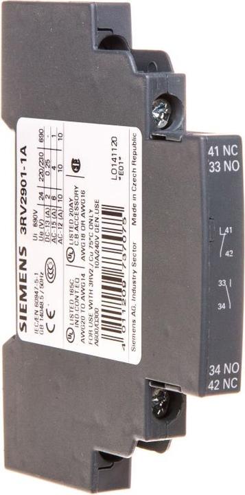 Produktbild Siemens Hilfsschalter seitlich 1S 1Ö
