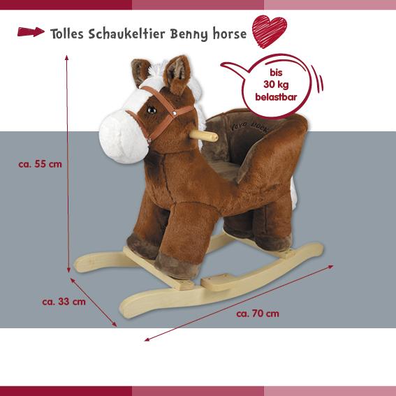 Actual product image Knorrtoys Rocking animal "Benny" horse