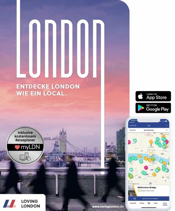 Actual product image London Reiseführer von Loving London (German, Silke Oberbeck, Yannic Stock, 2018)