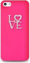 Actual product image Ultra Case 'Love' - Hard Case for iPhone 5/5S/SE - Pink (Apple iPhone 5, Apple iPhone 5s)