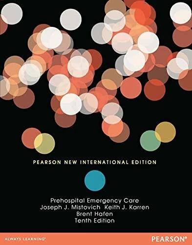 Actual product image Prehospital Emergency Care (English, Joseph Mistovich, Brent harbour, Keith Karren, 2013)