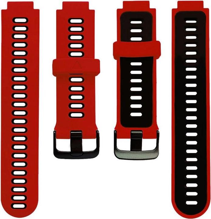 Produktbild Garmin Silikonarmband für G02 – rot und schwarz