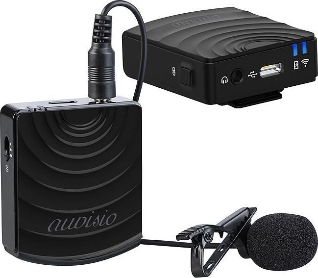 Image du produit Auvisio Microphone sans fil avec récepteur pour prise jack 3,5 mm, 2,4 GHz, 25 m