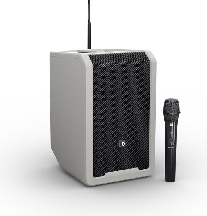 Actual product image LD Systems ANNY® 8 HHD B8 G - Portable Bluetooth® PA speaker with rechargeable battery, mixer and 1x wireless (Active)
