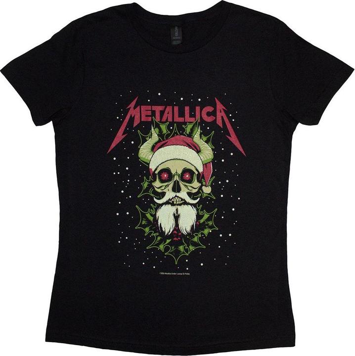 Immagine prodotto Metallica Maglietta Corna di Babbo Natale Donna (S)