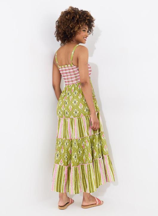 Produktbild Joe Browns Checkered Shirred Bodice Embellished Maxi Dress (18)