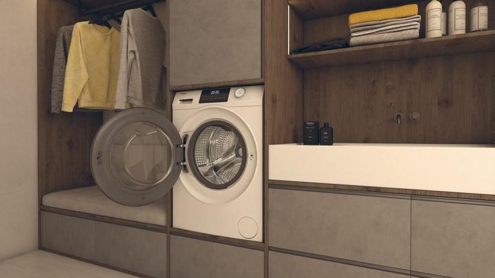 Actual product image Haier HW70-BP14929 Waschmaschine (7 kg, Left)