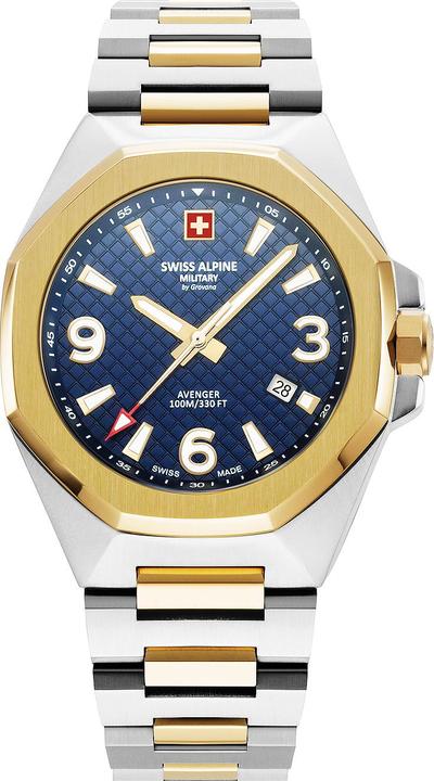 Actual product image Swiss Alpine Military 7005.1145 Avenger Men's Watch 42mm 10ATM (Analogue wristwatch, 42 mm)