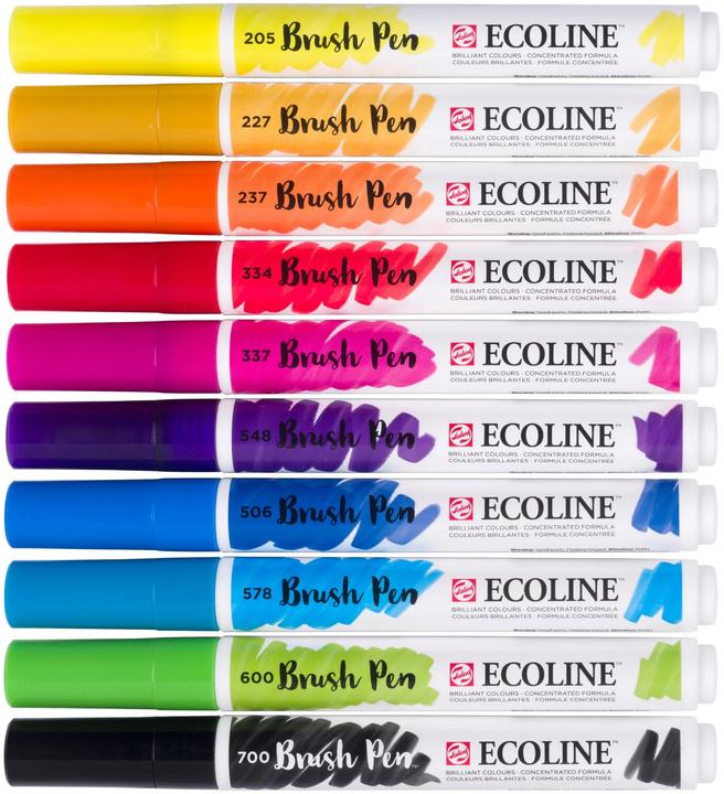 Immagine prodotto Talens Penna a pennello ECOLINE (Multicolore, 10 x)