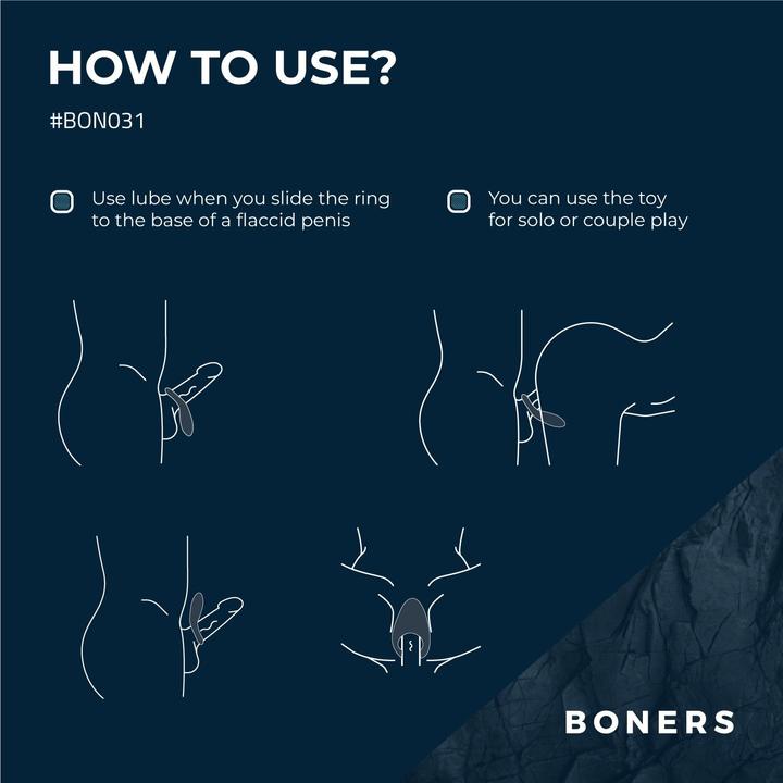 Actual product image Boners Vibrating penis ring (3.20 cm)