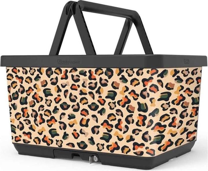 Actual product image The Basky Company Bicycle basket with lock and click system for luggage carrier - front carrier the basky basket desig (26.50 l)