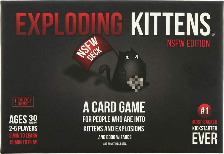 Actual product image Exploding Kittens NSFW Deck (English)