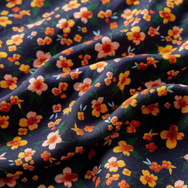 Produktbild VidaXL Kinderkleid mit Langen Ärmeln Marineblau 116,Material: 100 (116)