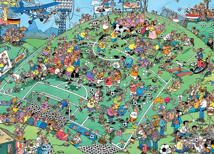Image du produit Jumbo Puzzle Jan Van Haasteren Champion d'Europe de football 1000 pièces (1000 pièces)