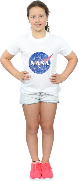 Immagine prodotto Nasa Classic Insignia Logo Distressed Maglietta Ragazze (152, 158)
