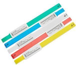 Actual product image Zebra Z-Band UltraSoft Green, White Hospital Wristband (697.50 cm, Vinyl, Polypropylene (PP))
