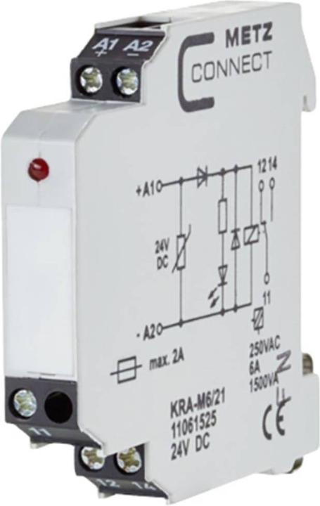 Actual product image Metz Connect KRA-M6/21. product color: white, operating temperature range: -20