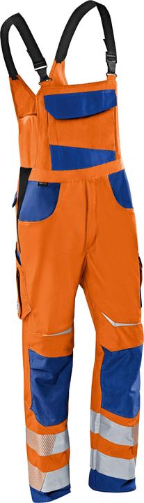 Actual product image Kübler unisex high-visibility dungarees REFLECTIQ orange, cornflower blue size 102 (102)