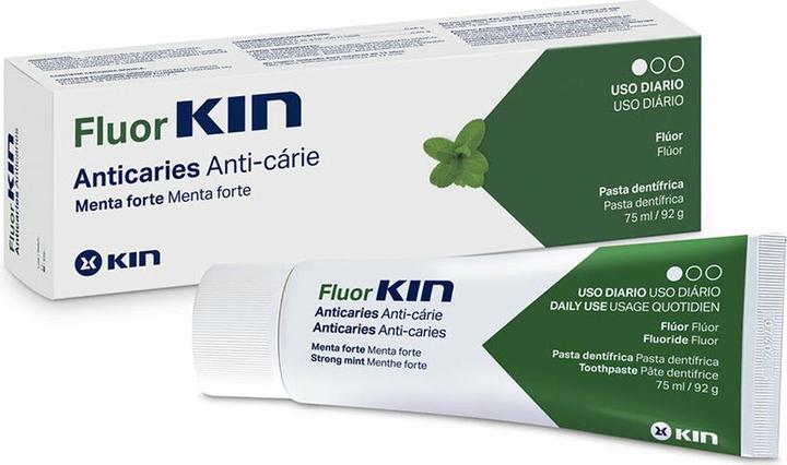 Produktbild KIN Fluoridzahnpasta zur Kariesvorbeugung 75ml Minze (75 ml)