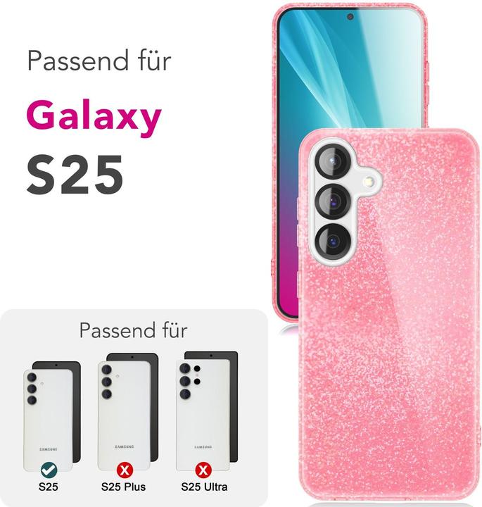 Image du produit Nalia ShinePop - Stabile Glänzende Glitzer Hülle - Glamour Glitter Cover (Samsung Galaxy S25)