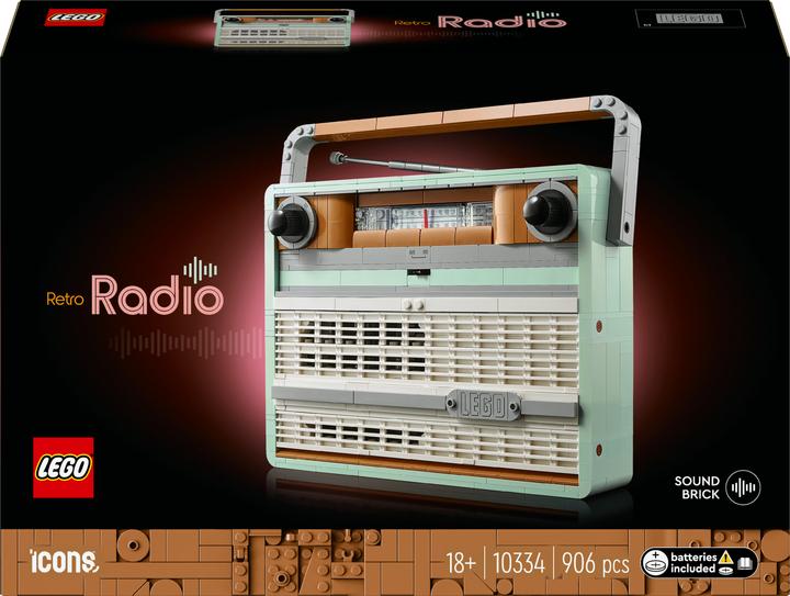 Actual product image LEGO Retro portable radio (10334, LEGO Icons, LEGO Rare Sets)